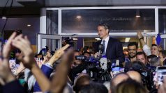 Řecký premiér a předseda konzervativní strany Nová demokracie Kyriakos Mitsotakis