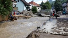 Silné deště rozvodnily potoky a řeky