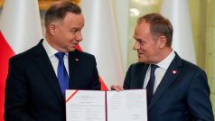 Donald Tusk složil přísahu prezidentovi Andrzeji Dudovi