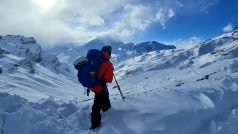 Leden 2023, Ladakh, Malý Tibet: Na skialpinistických lyžích ze sedla Sapi 4 150 m na Sapi mountain 5 400 m a potom to sjet dolů...