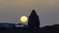 Pohled na základnu SpaceX v Texasu