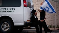 Protest ultraortodoxních židů v Jeruzalémě