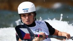 Kajakářka Antonie Galušková v semifinálové jízdě na olympijských hrách v Paříži