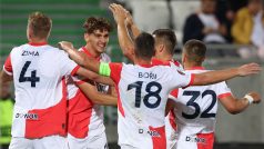 Fotbalisté Slavie v úvodním zápase Evropské ligy zvítězili v Razgradu nad Ludogorcem 2:0