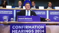 Slovenský kandidát na eurokomisaře Maroš Šefčovič při takzvaném grilování před europoslanci