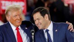 Donald Trump a Marco Rubio