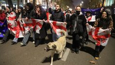 Protesty ve Tbilisi