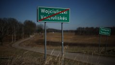 Města Wojciuliszki a Trompole na polsko-litevské hranici blízko Suvalského koridoru