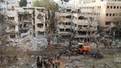 Tel Aviv po nočním íránském útoku, 16. června 2025