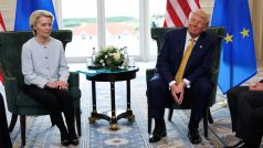 Ursula von der Leyenová i Donald Trump odhadli šance na uzavření dohody mezi Spojenými státy a Evropskou unií jako 50 na 50