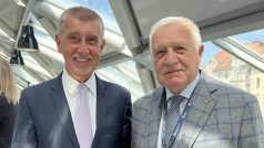 Andrej Babiš a Václav Klaus na konferenci CPAC