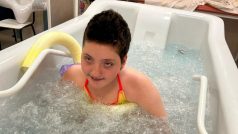Míša při rehabilitaci
