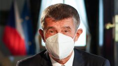 Premiér Andrej Babiš během televizního projevu 21. září 2020