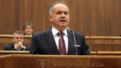 Prezident Andrej Kiska v slovenském parlamentu