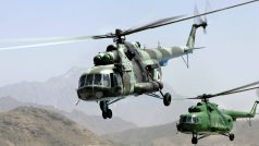 Vrtulníky Mi-17 Hip, které používala afghánská armáda