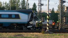 Pendolino se v Bohumíně srazilo s posunovací lokomotivou