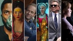 Očekávané filmové premiéry roku 2020: (zleva) Tenet, Mulan, Zátopek, Birds of Prey, Není čas zemřít, Malé ženy