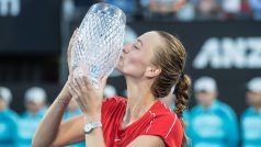 Tenistka Petra Kvitová získala v Sydney trofej