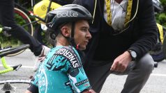 Obětí hromadného pádu byl i Bryan Coquard