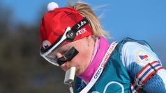 Eva Puskarčíková se speciální pomůckou oteplující vzduch - říká se jí &quot;tatranka&quot;