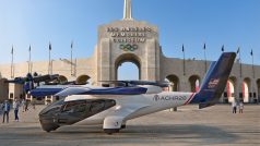 Simulace leteckého taxi společnosti Archer Aviation, které bude sloužit k přepravě VIP osob a fanoušků na letních olympijských hrách v roce 2028 v Los Angeles