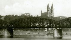 Železniční most v roce 1925