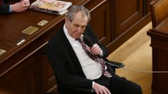 Prezident Miloš Zeman v Poslanecké sněmovně