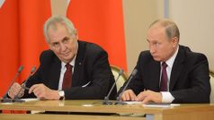 Prezident Miloš Zeman a ruský prezident Vladimir Putin