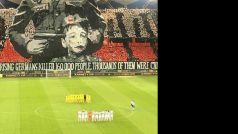 Choreo fanoušků Legia Varšava