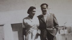 Magda Barnea se svým mužem za mlada