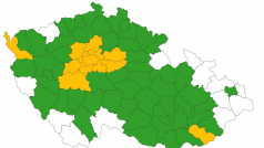 Semafor pro okresy v České republice od 8. do 14. září 2020