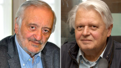 Herec Milan Lasica (vlevo) a režisér Hynek Bočan