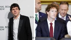 Jesse Eisenberg a Mark Zuckerberg