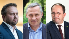 O post předsedy lidovců se utkají (zleva) Marian Jurečka, Jiří Čunek a Marek Výborný
