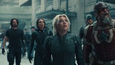 Sebastian Stan, Hannah John-Kamen, Florence Pugh, Wyatt Russell a David Harbour ve snímku Thunderbolts*