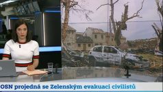 Chybně užitá fotografie Mikulčic na Hodonínsku k reportáži o jednání o evakuaci civilistů na Ukrajině. ČT se za chybu omluvila