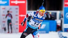 Michal Krčmář ve sprintu ve finském Kontiolahti