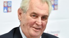 Prezident Miloš Zeman na tiskové konferenci při návštěvě Libereckého kraje.