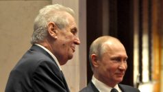 Prezidenti Česka a Ruska Miloš Zeman a Vladimir Putin se sešli v Pekingu.