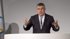 Předseda MOV Thomas Bach při svém projevu na pražském zasedání ANOC