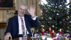 Prezident Miloš Zeman při vánočním poselství