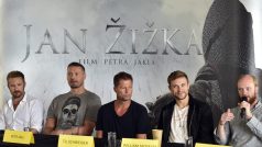 Tým k filmu Jan Žižka: Australská herečka Sophie Loweová, americký herec Ben Foster, režisér Petr Jákl, německý herec Til Schweiger, britský herec William Moseley a herec Jan Budař