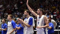 Čeští basketbalisté postoupili na mistrovství světa, ale těsně po zápase si nebyli jistí (archivní foto).