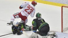 16letý Jan Bednář při premiéře v brance Karlových Varů