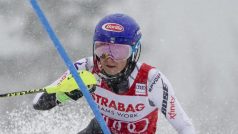 Mikaela Shiffrinová ve slalomových brankách