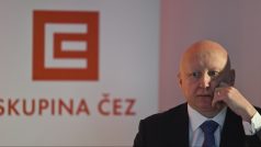 Předseda představenstva a generální ředitel energetické společnosti ČEZ Daniel Beneš na tiskové konferenci, na které společnost v Praze zveřejnila hospodářské výsledky za rok 2018.