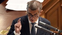 Premiér Andrej Babiš reaguje na schůzi sněmovny na informace o výsledku auditu Evropské komise ohledně jeho možného střetu zájmů dotací pro Agrofert.