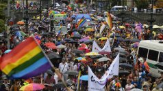 Duhový pochod na závěr festivalu Prague Pride (foto z roku 2019)