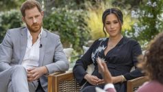 Princ Harry a vévodkyně Meghan během rozhovoru s Oprah Windfreyovou