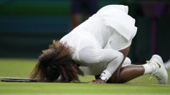 Serena Williamsová po zranění na Wimbledonu